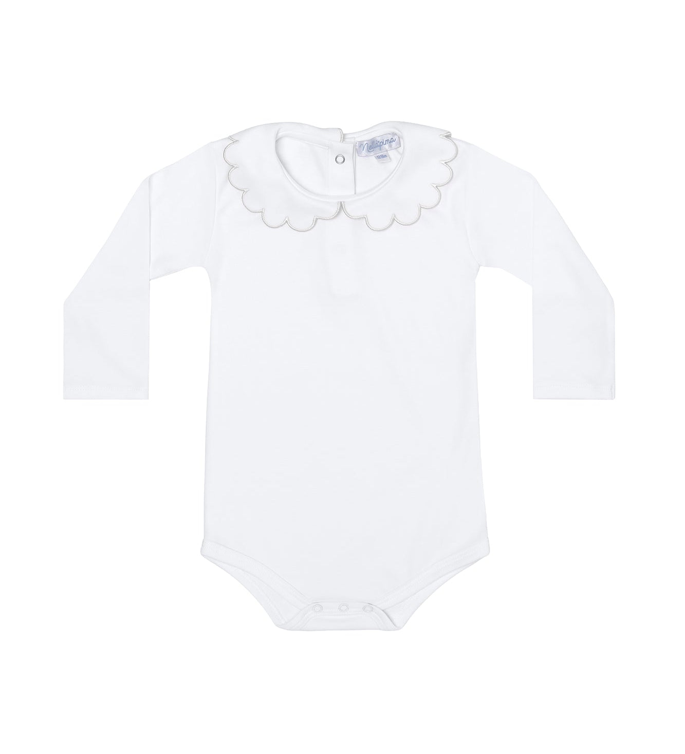 Nella Scallops Long Sleeve Onesie