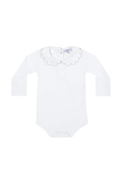 Image of Nella Scallops Long Sleeve Onesie