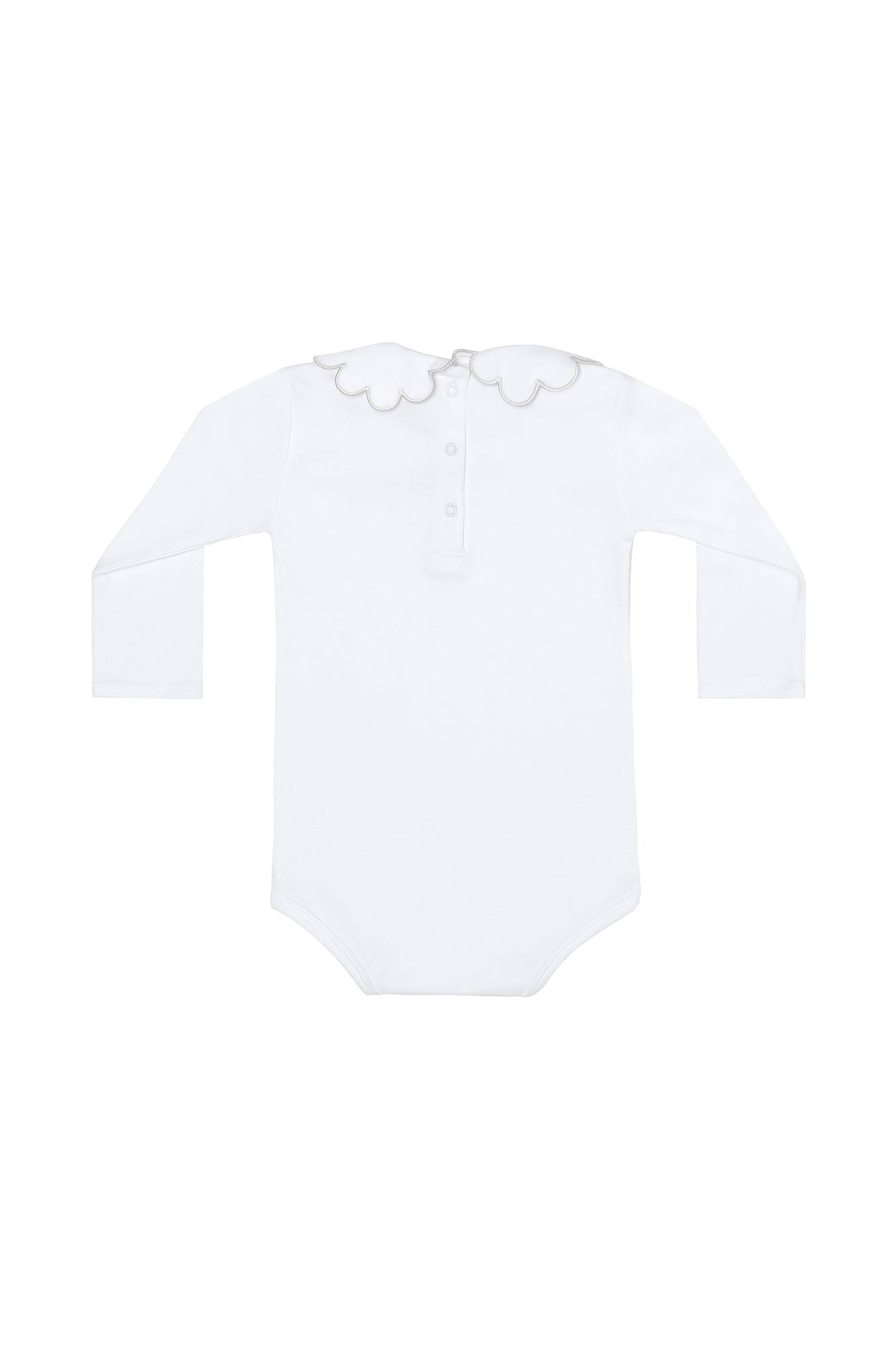 Image of Nella Scallops Long Sleeve Onesie