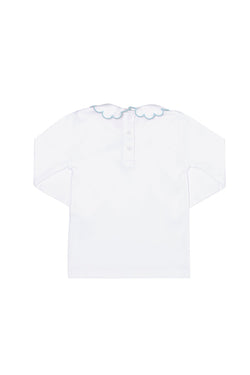 Image of Nella Scallops Long Sleeve Tee