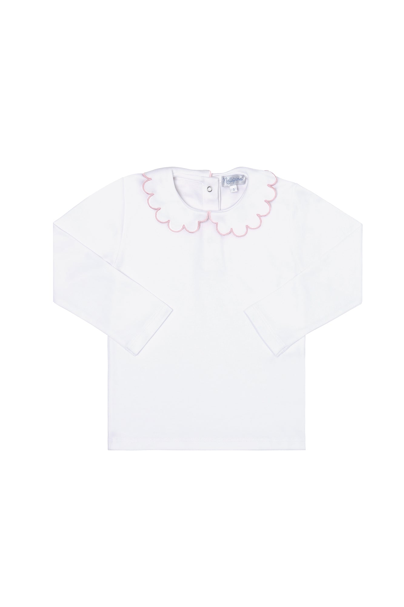 Image of Nella Scallops Long Sleeve Tee