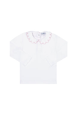 Image of Nella Scallops Long Sleeve Tee
