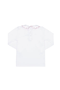 Image of Nella Scallops Long Sleeve Tee