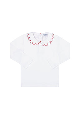 Image of Nella Scallops Long Sleeve Tee