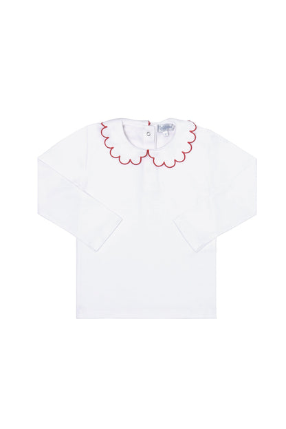 Nella Scallops Long Sleeve Tee
