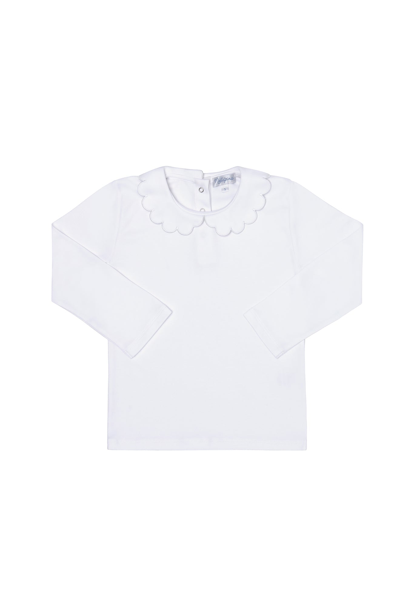 Image of Nella Scallops Long Sleeve Tee