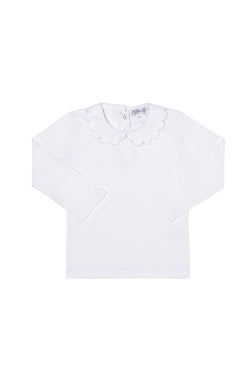 Image of Nella Scallops Long Sleeve Tee