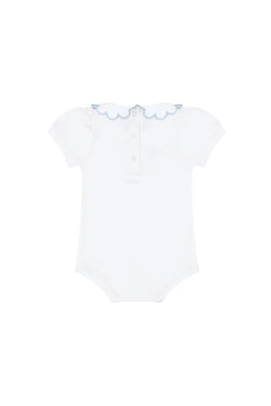 Image of Nella Scallops Short Sleeve Onesie