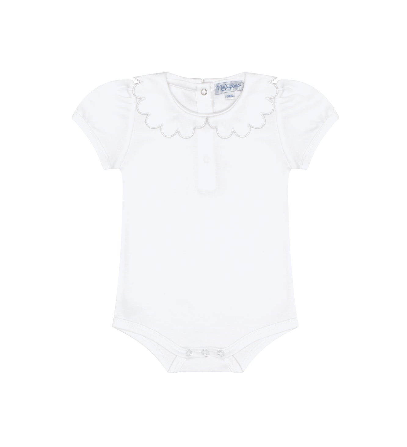 Nella Scallops Short Sleeve Onesie