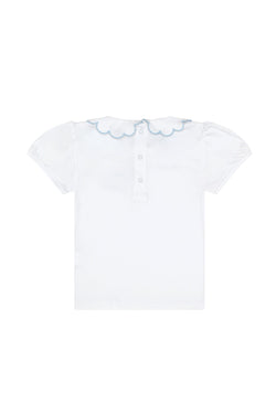 Image of Nella Scallops Short Sleeve Tee