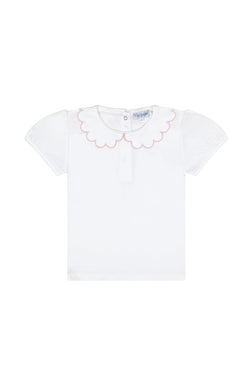 Image of Nella Scallops Short Sleeve Tee