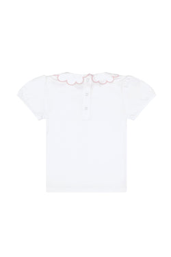 Image of Nella Scallops Short Sleeve Tee