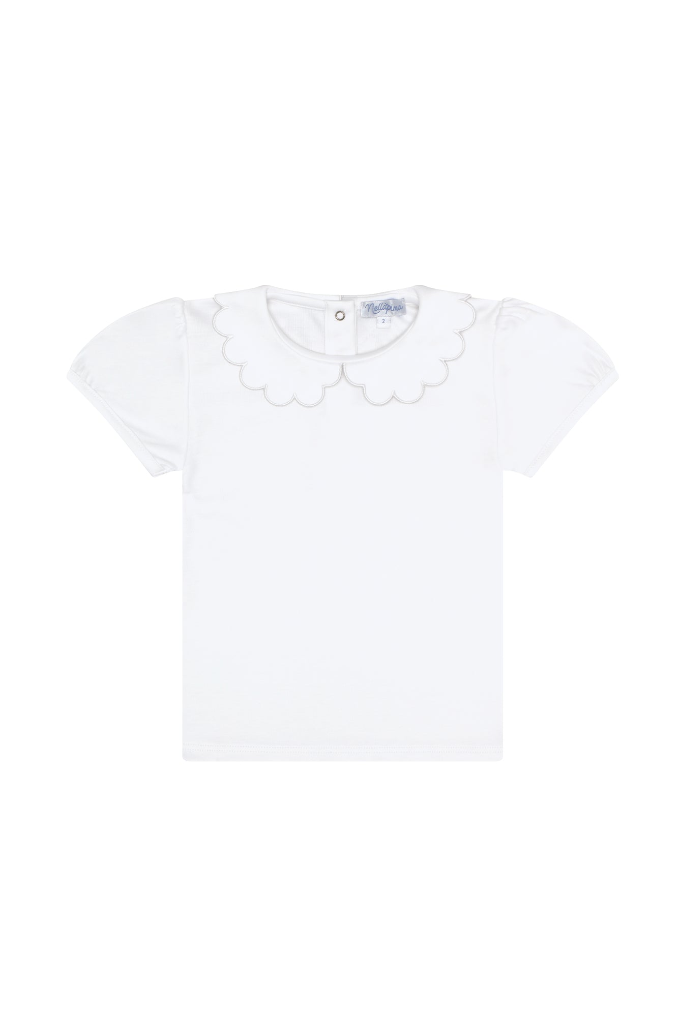 Image of Nella Scallops Short Sleeve Tee