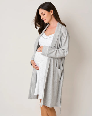 The Essential Maternity Set - Light Heather Grey & Grey Stars