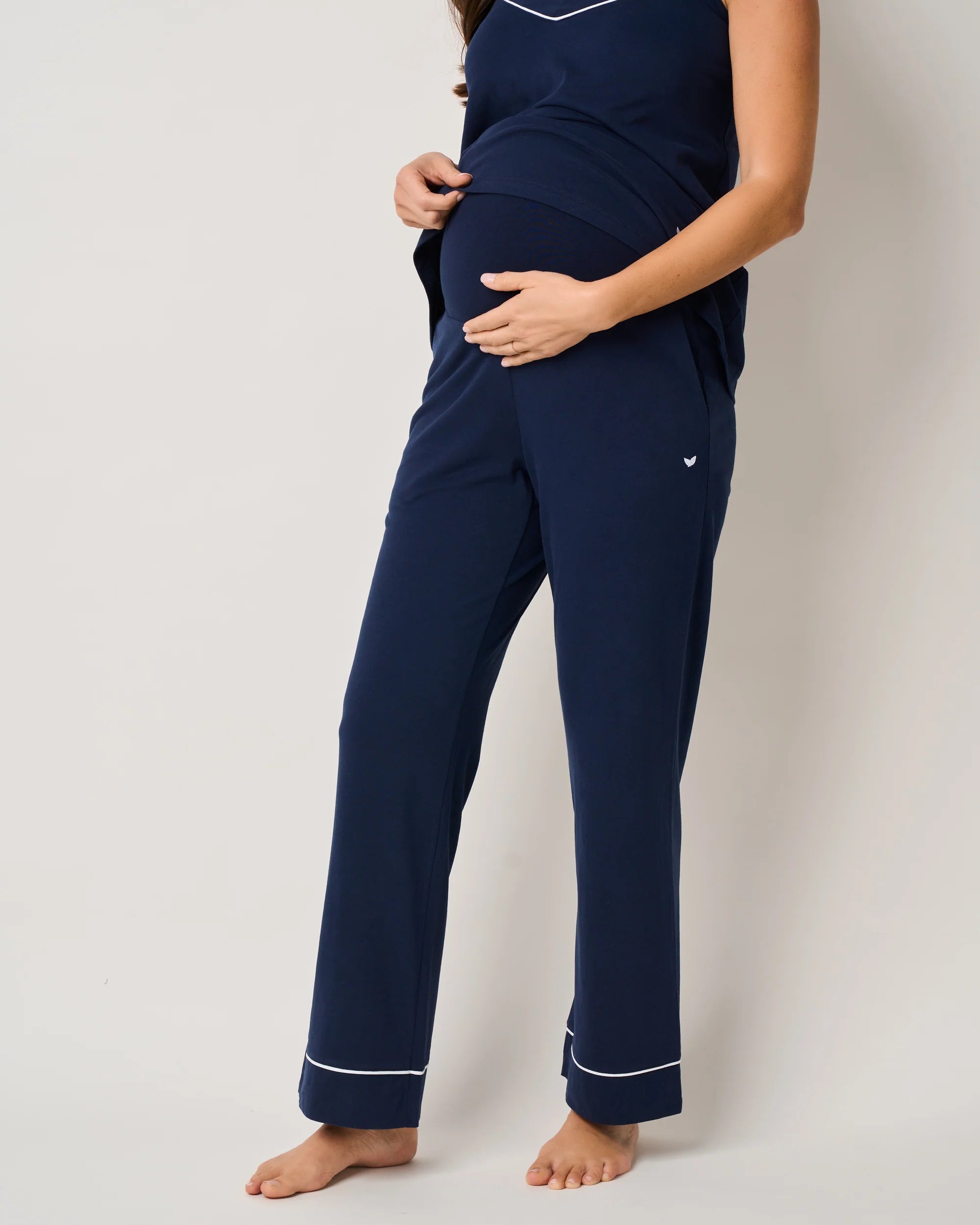 Image of The Basics Maternity Set in Navy