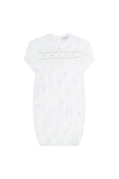 Grey Stars Print Gown