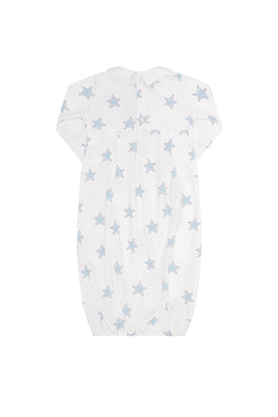 Image of Blue Stars Print Gown