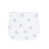 Blue Stars Print Burp Cloth