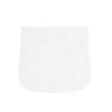 Grey Stars Print Burp Cloth