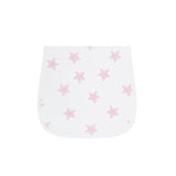 Pink Stars Print Burp Cloth