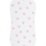 Pink Stars Print Burp Cloth