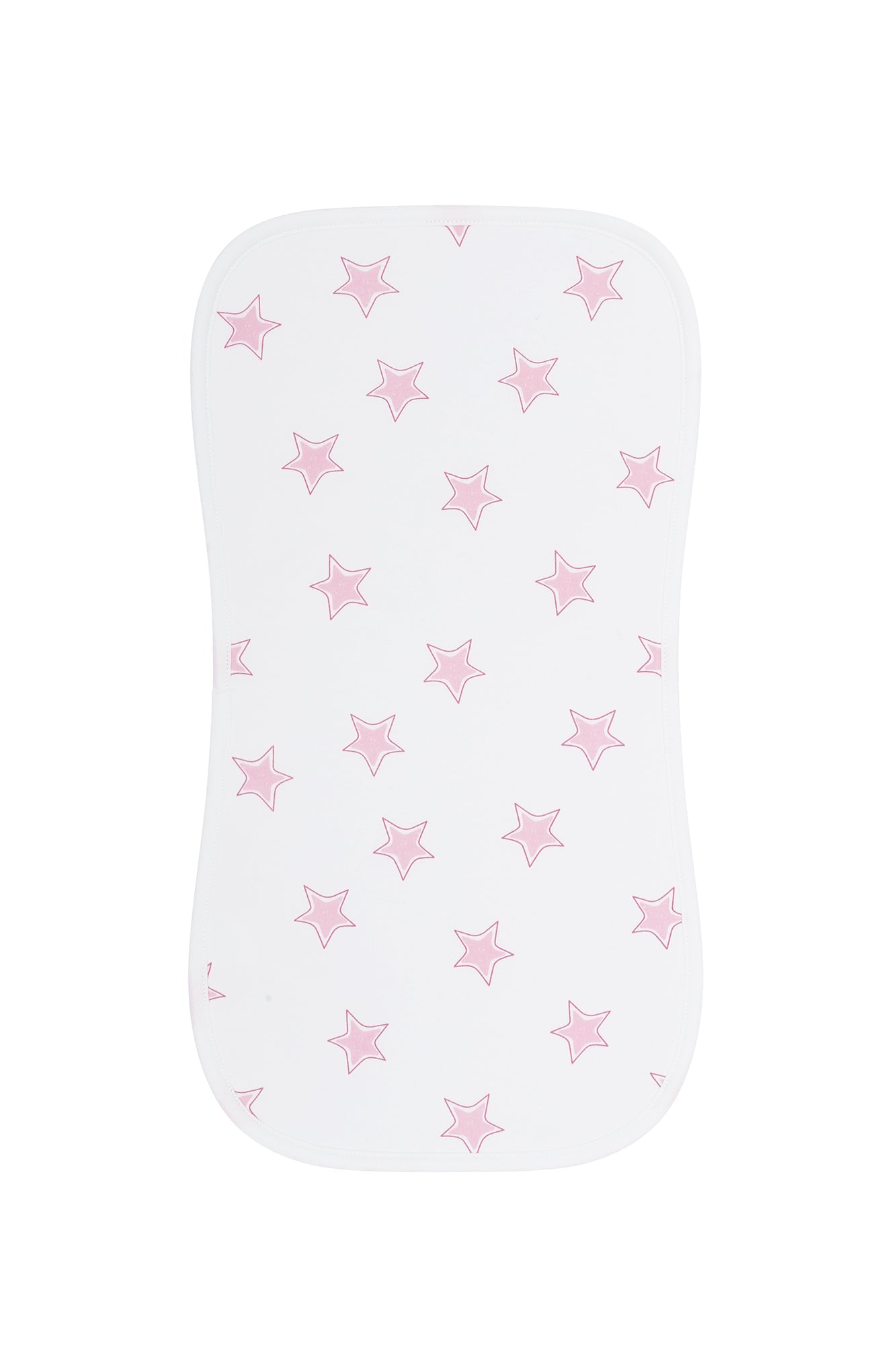 Image of Pink Stars Print Burp Cloth
