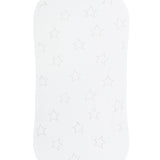 Grey Stars Print Burp Cloth