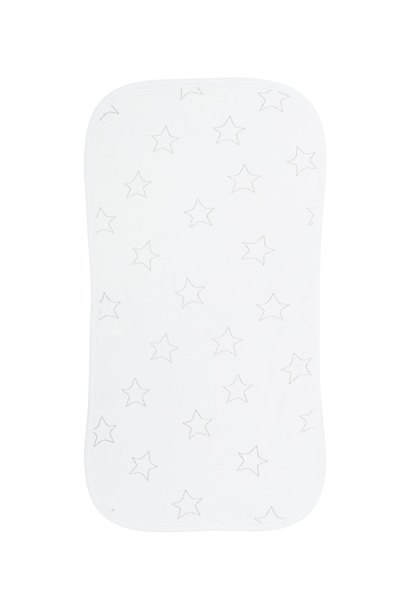 Image of Grey Stars Print Burp Cloth