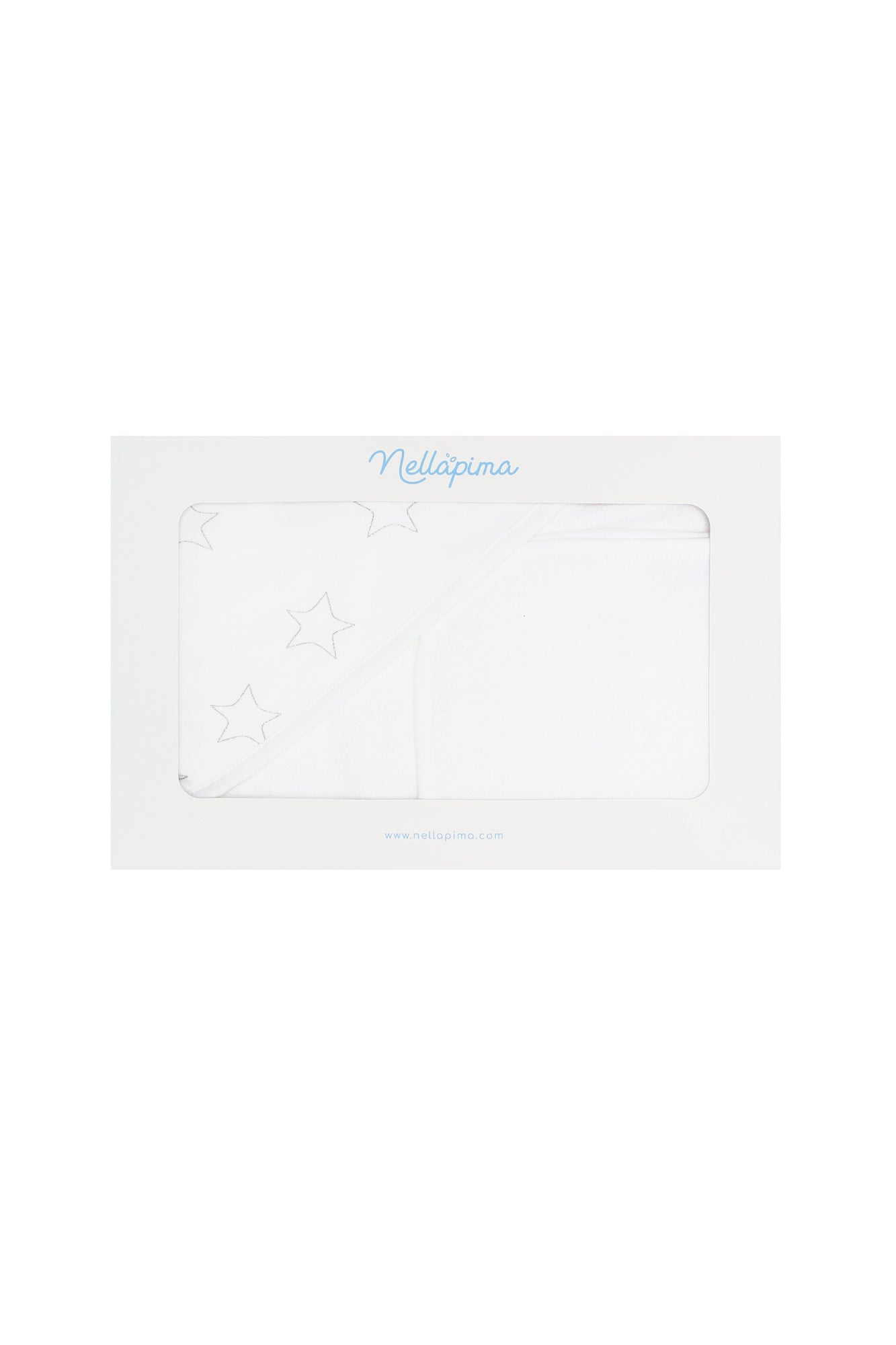 Image of Grey Stars Print Towel Set