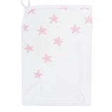 Pink Stars Print Towel Set