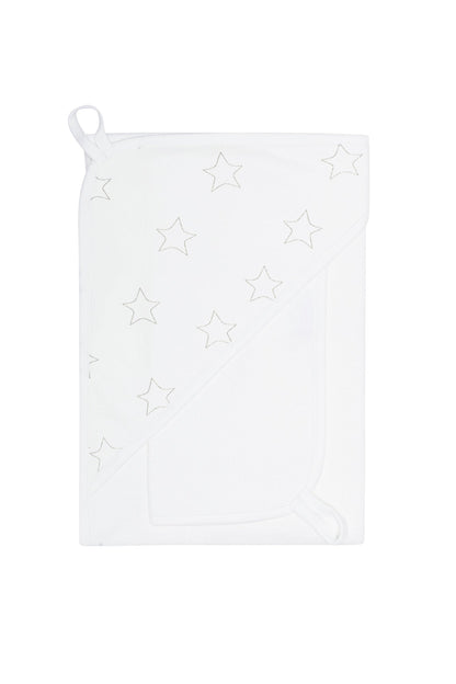Grey Stars Print Towel Set