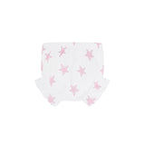 Pink Stars Print Diaper Cover Set