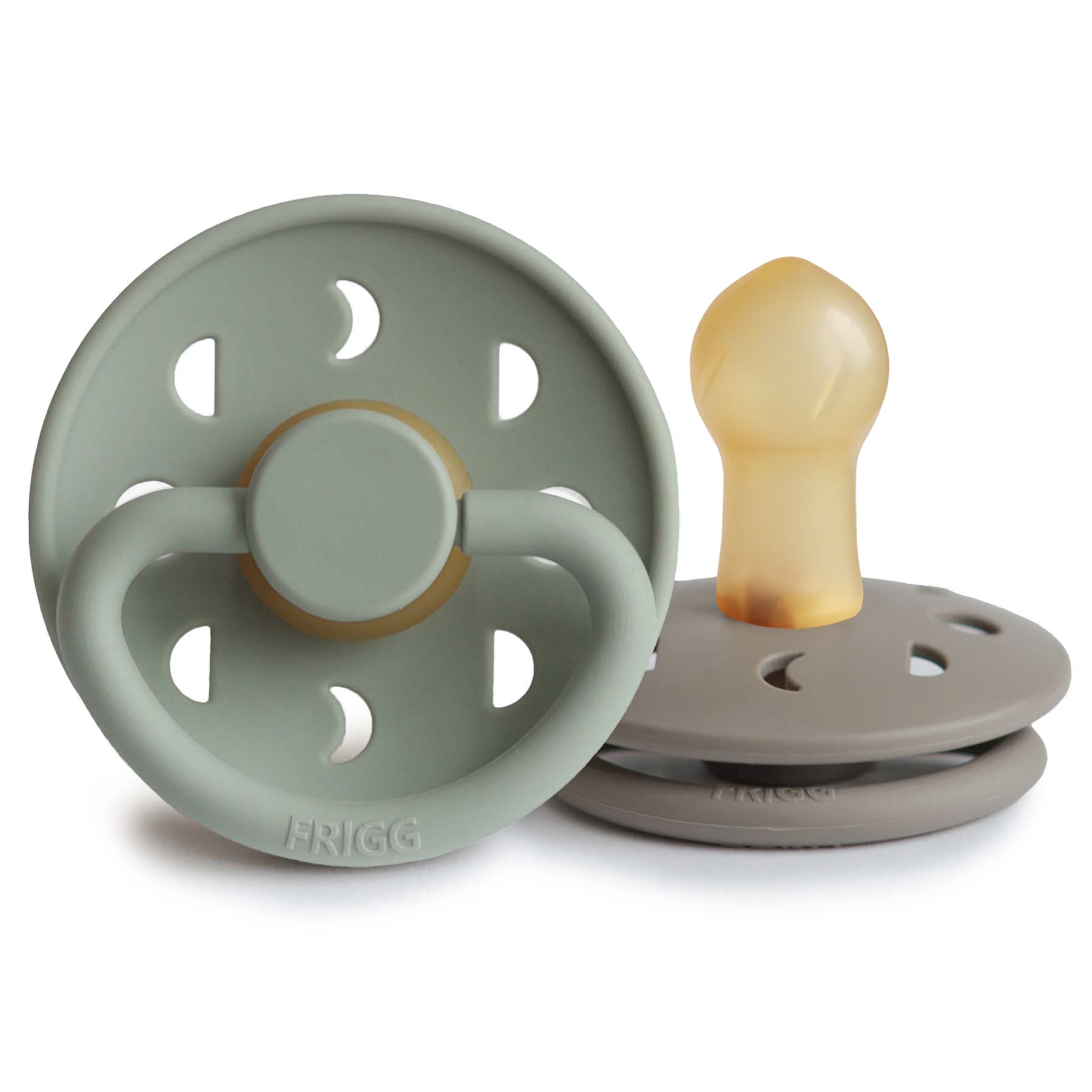 Image of FRIGG Moon Natural Rubber Pacifier 2-Pack