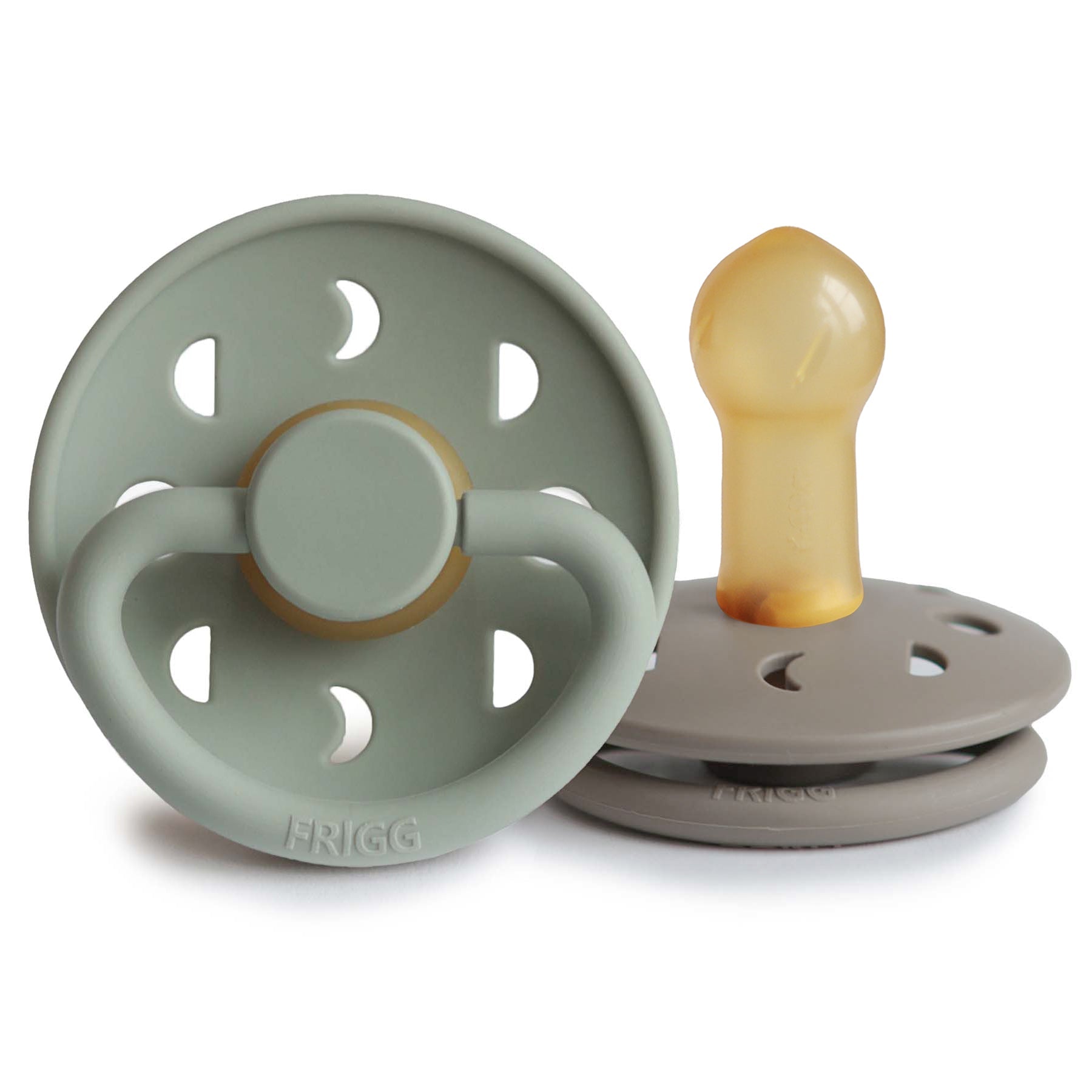 Image of FRIGG Moon Natural Rubber Pacifier 2-Pack