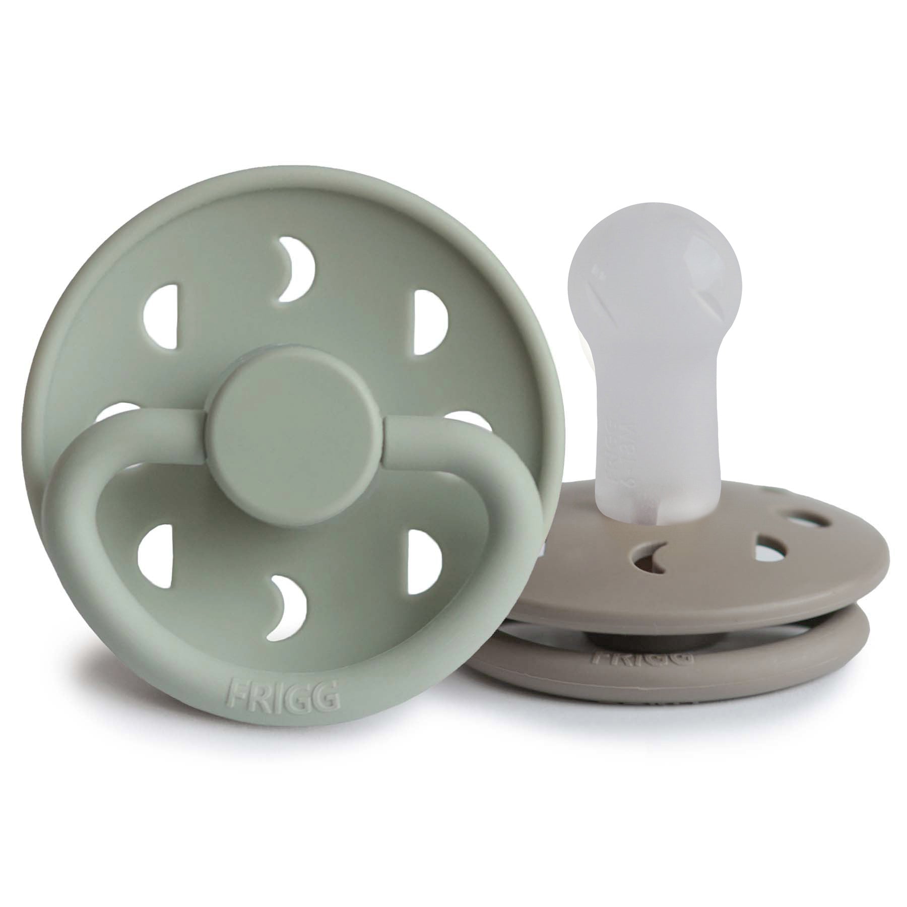 Image of FRIGG Moon Silicone Pacifier 2-Pack