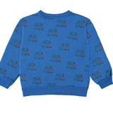 Sweatshirt Allover Toucan - Sea Blue