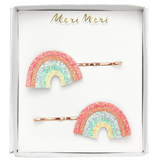 Glitter Rainbow Hair Slides