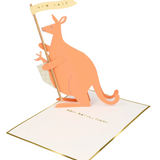 Baby Kangaroo Stand Up Card