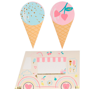 Ice Cream Valentine's Cards (x12)