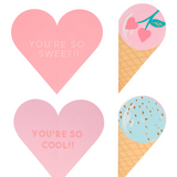 Ice Cream Valentine's Cards (x12)