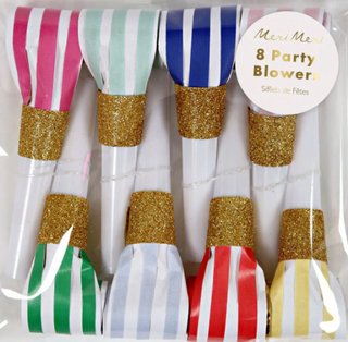 Bright Stripe Party Blowers
