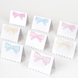 Pastel Bow Place Cards (x8)