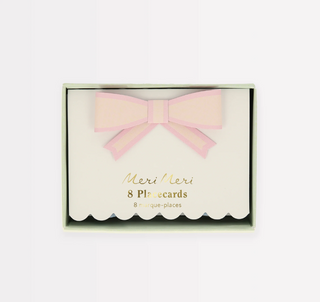 Pastel Bow Place Cards (x8)