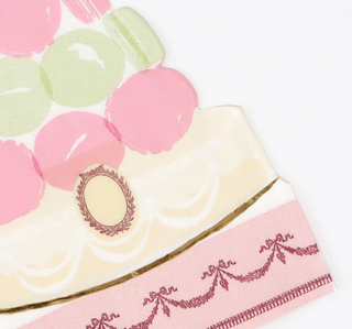 Meri Meri x Ladurée Paris Macaron Pyramid Napkins (x16)