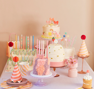 Pink Bow Candles (x4)