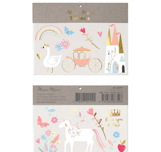 Princess Large Tattoos (x2 sheets)