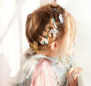 Sparkly Weather Hair Clips (x4)