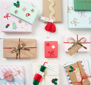 Glitter Bow Stickers (x8 sheets)
