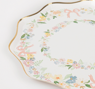 Elegant Floral Side Plates (x8)