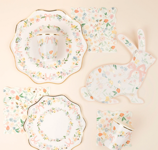Elegant Floral Side Plates (x8)